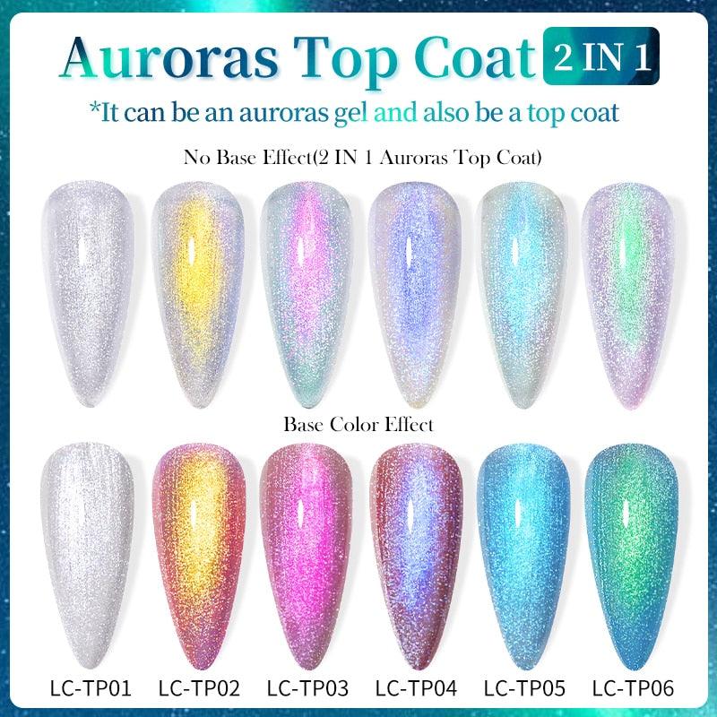 Auroras Effect Gel Nail Polish Top Coat - The Refined Emporium