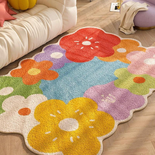 Colorful Floral Carpet: A Vibrant Addition to Your Home - The Refined Emporium