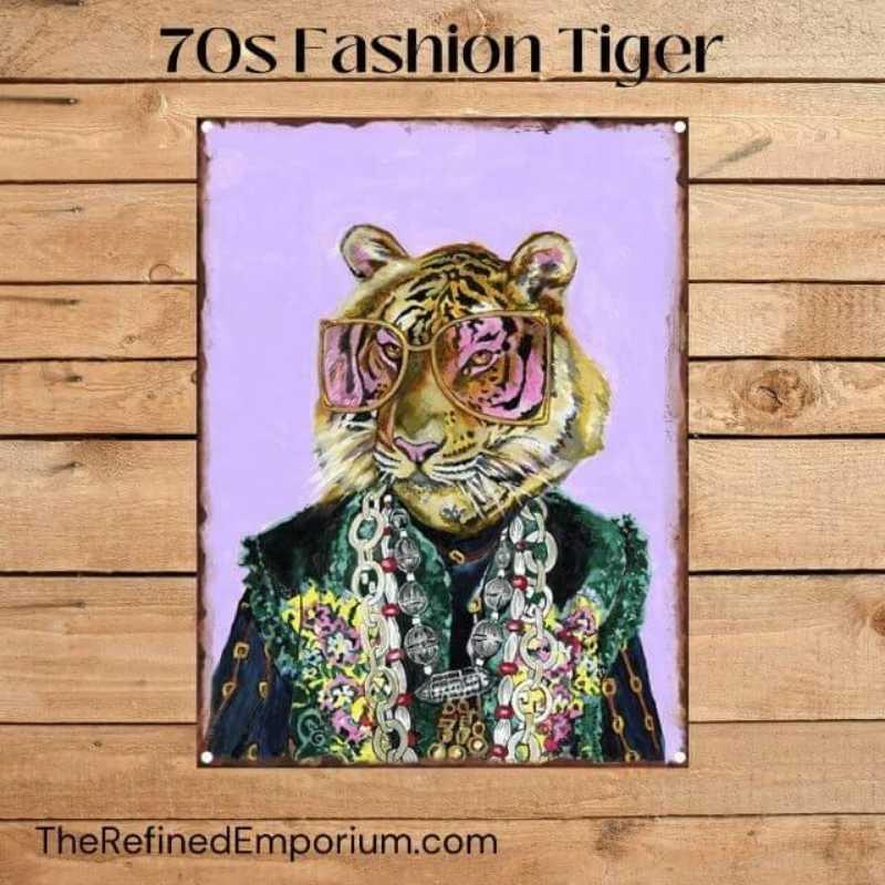 70s Fashion Animal Poster - The Refined Emporium