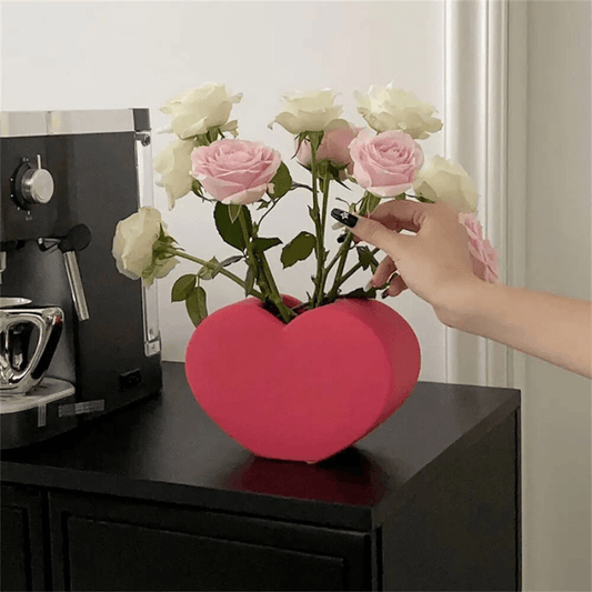 Ceramic Heart Shaped Vase - The Refined Emporium