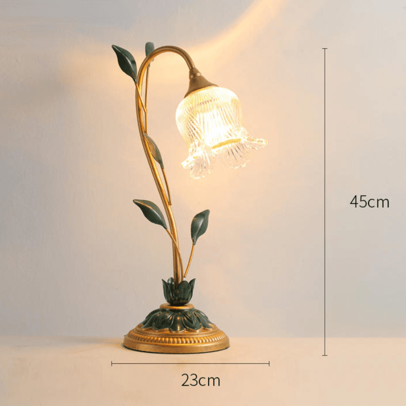 European Decorative Flower Table Lamp - The Refined Emporium
