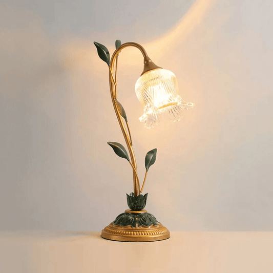 European Decorative Flower Table Lamp - The Refined Emporium