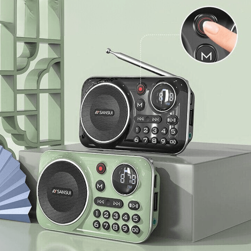 FM radio Bluetooth Speaker Mini Radio - The Refined Emporium