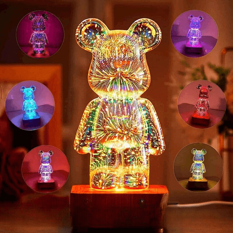 Firework Bear Night Light - The Refined Emporium