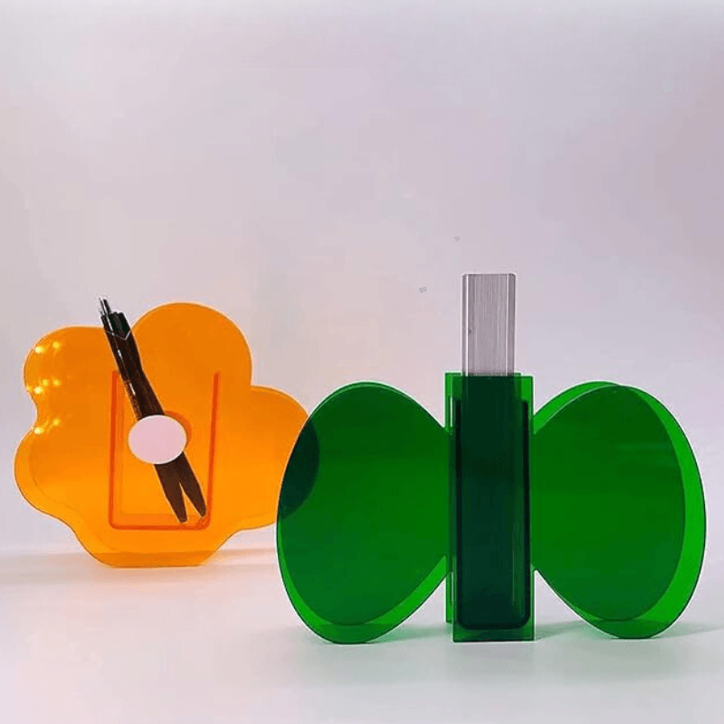 Green Bow Shaped Acrylic Vase - The Refined Emporium