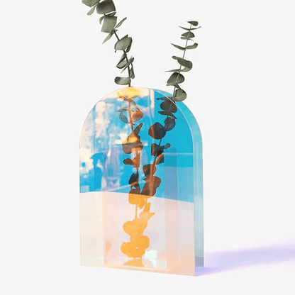 Iridescent Acrylic Rainbow Vases - The Refined Emporium