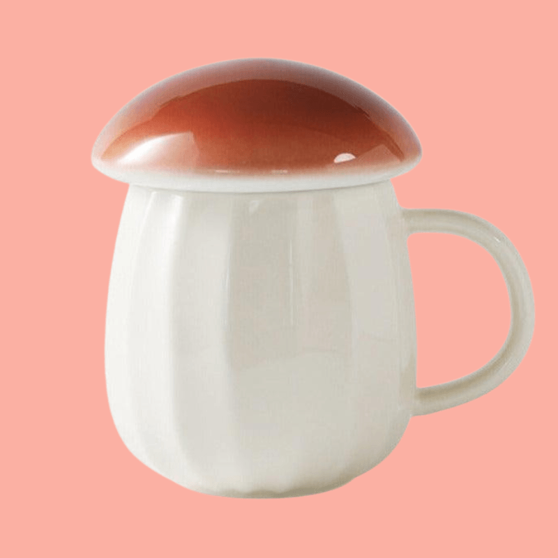 Mushroom Cup With A Lid - The Refined Emporium