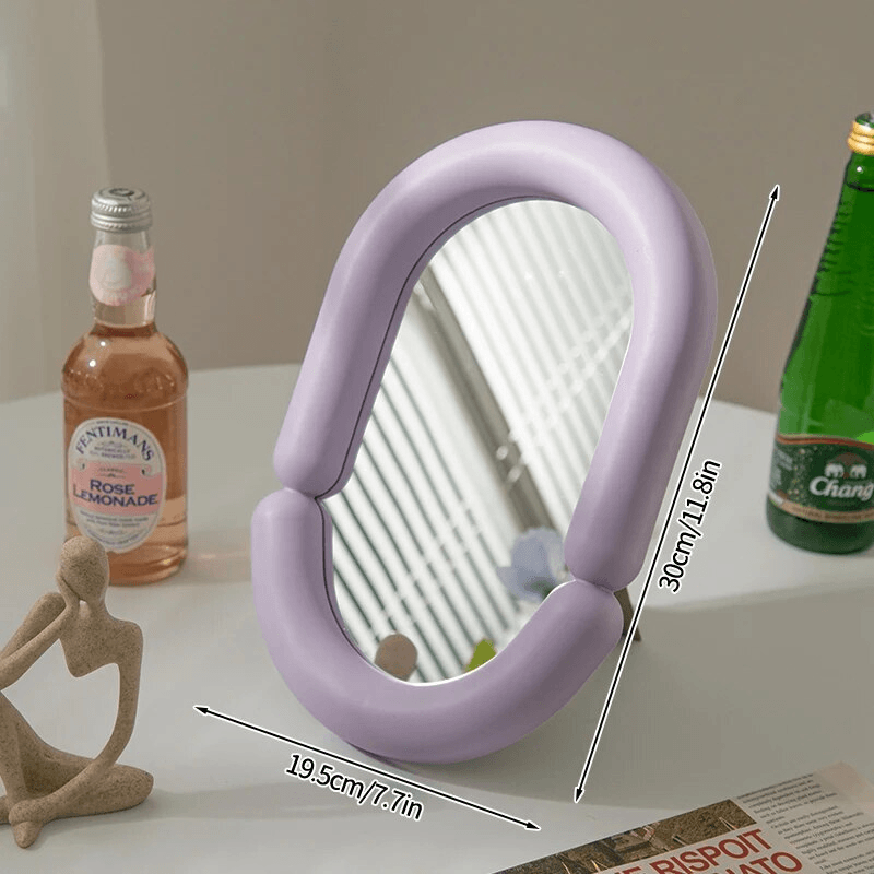 Nordic Blob Mirror Handheld - The Refined Emporium