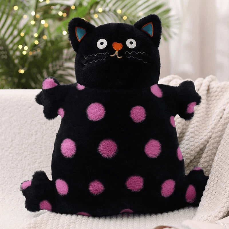 Poka Dot Cat Plush Toy - The Refined Emporium