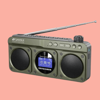Sansui F28 Retro Radio Wireless Bluetooth Speaker - The Refined Emporium