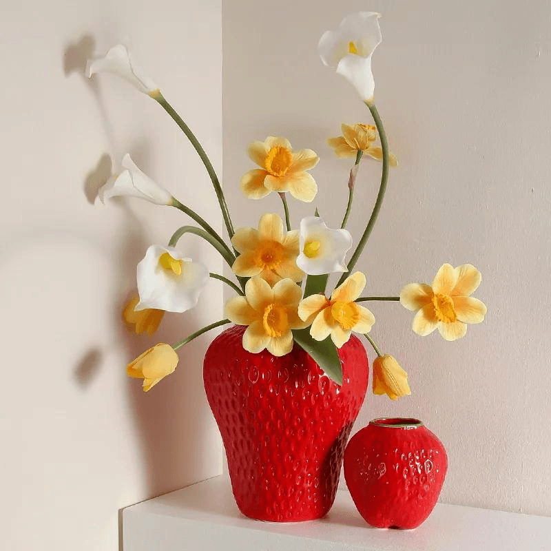 Strawberry Ceramic Vase - The Refined Emporium