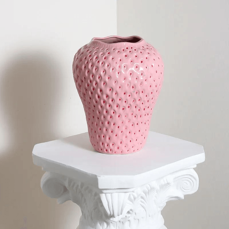 Strawberry Ceramic Vase - The Refined Emporium