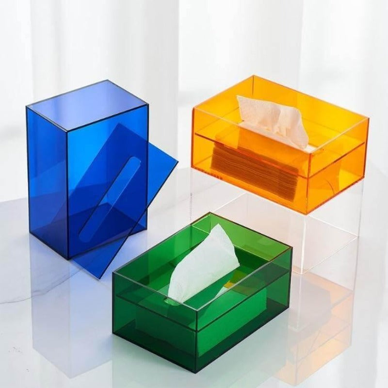 Acrylic Tissue Box Storage - The Refined Emporium