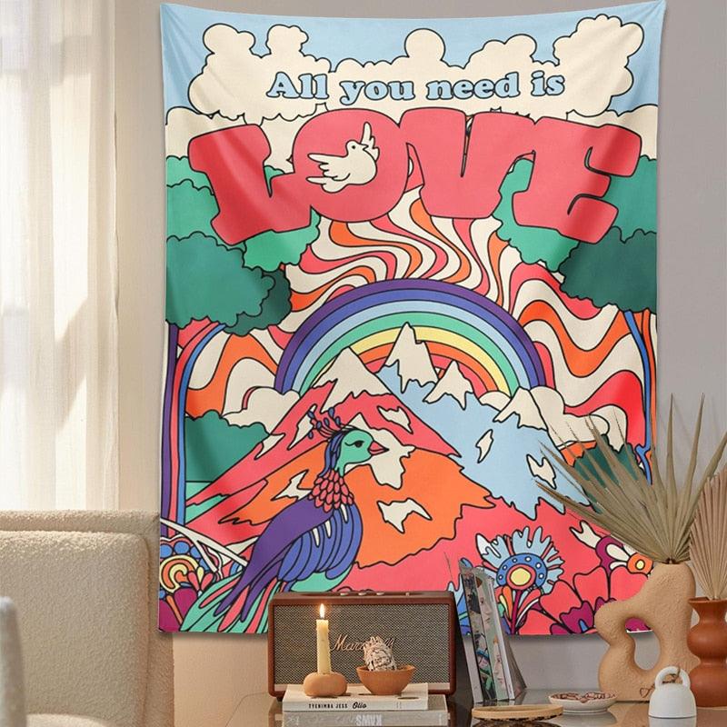 All You Need Is Love Tapestry - The Refined Emporium