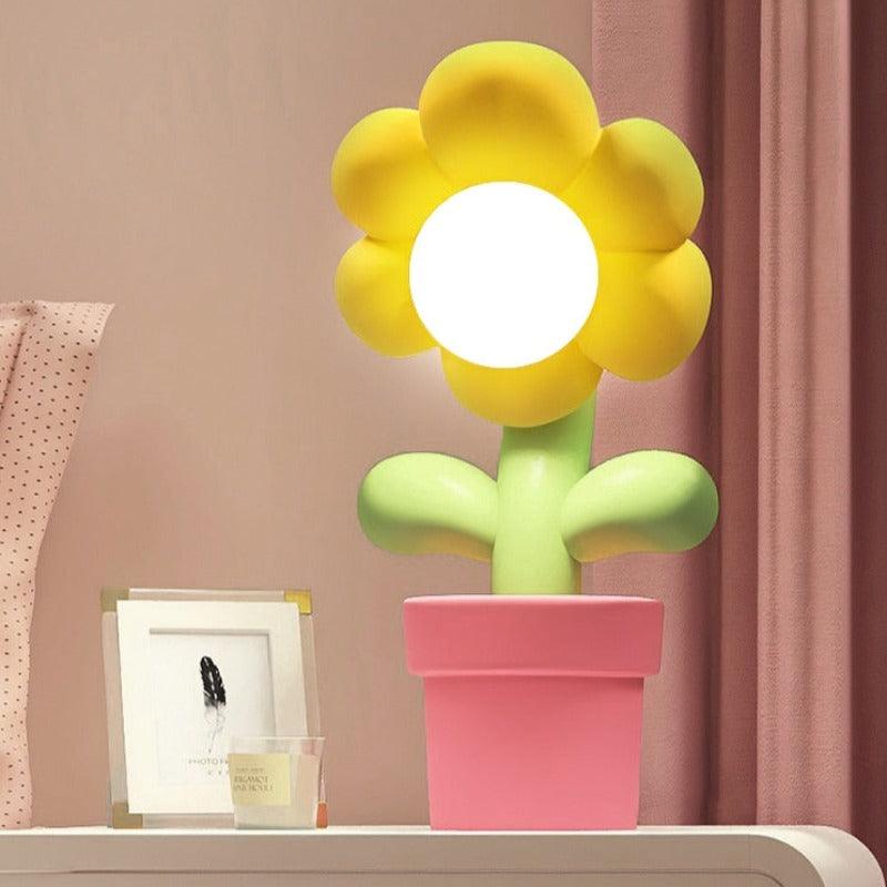 Cartoon Potted Flower Desk Light - The Refined Emporium