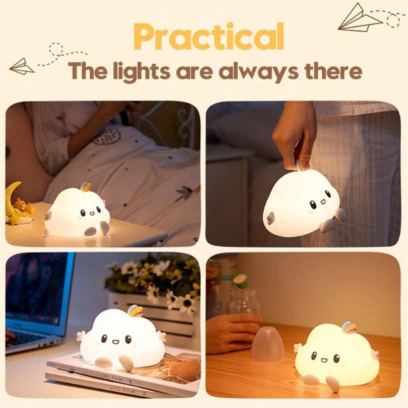 Cloud LED Silicone Rechargeable Night Light - The Refined Emporium