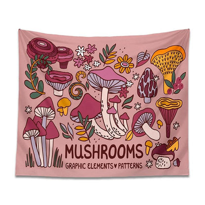 Colorful Mushroom Tapestry - The Refined Emporium