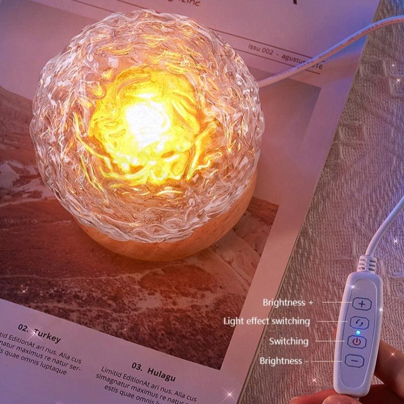 Crystal Lamp Water Ripple Projector - The Refined Emporium