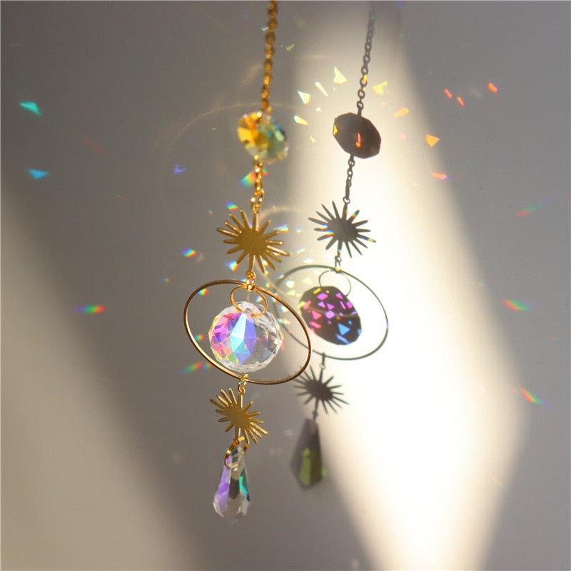 Crystal Moon Wind Chime Sun Catcher - The Refined Emporium