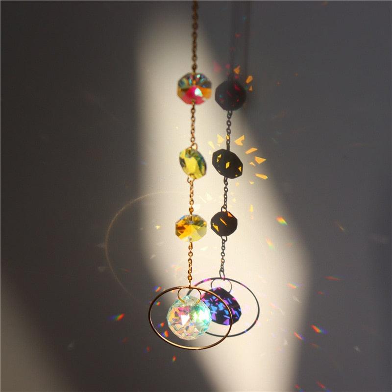 Crystal Moon Wind Chime Sun Catcher - The Refined Emporium
