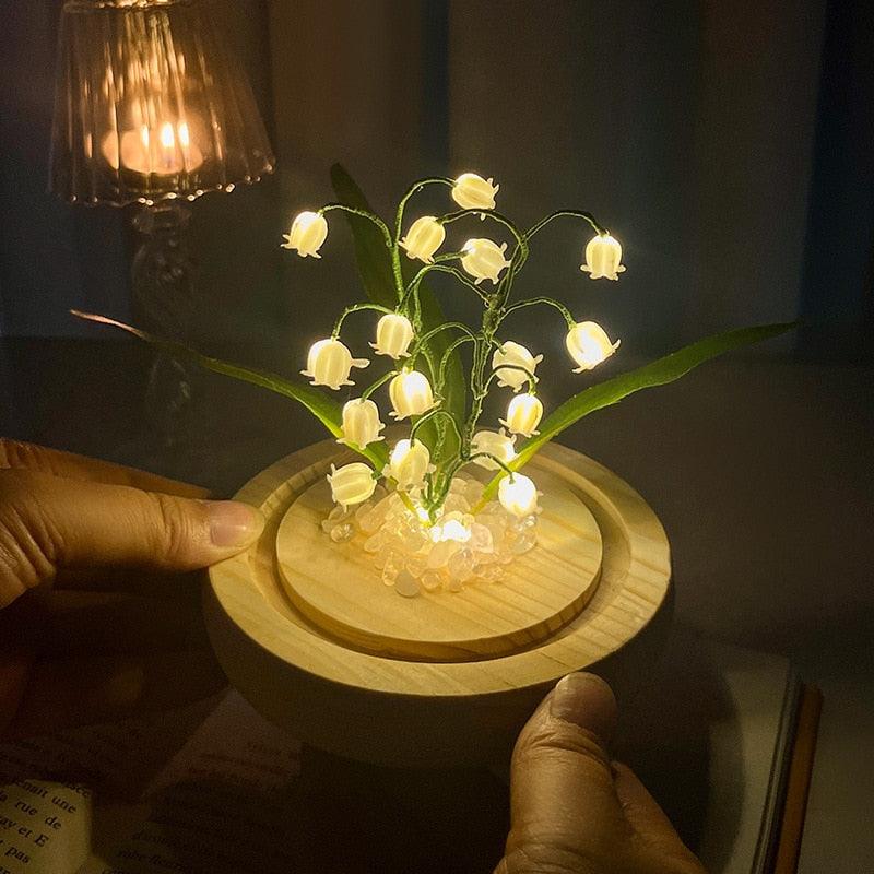 DIY Bell Orchid Night Light Handmade - The Refined Emporium