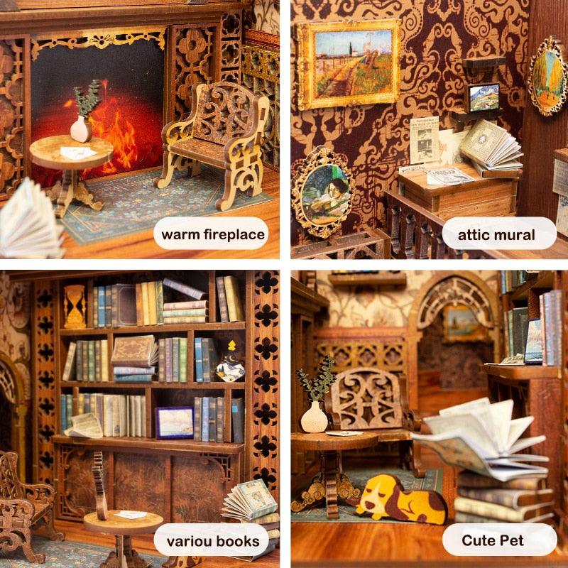 Book Nook and Miniature Furniture // The Faery