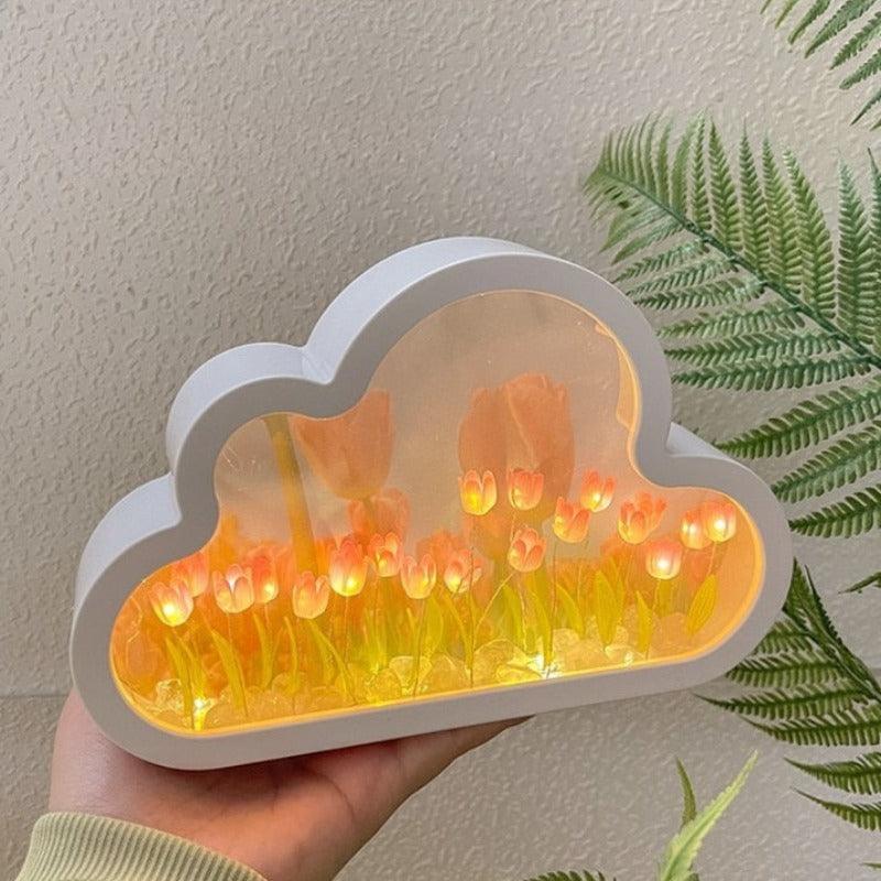 DIY Tulip Cloud Light - The Refined Emporium