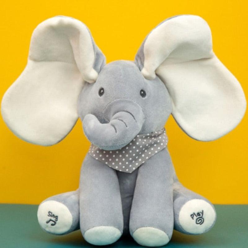 Ears Move Music Elephant Plush Toy - The Refined Emporium