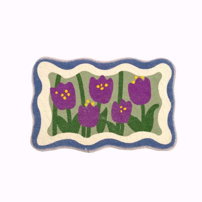 Flower Tulip Carpet Soft - The Refined Emporium