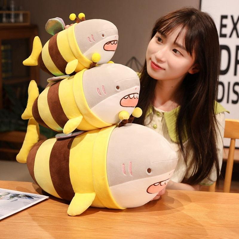 Funny Shark Plush Bee Costume Stuffed Animal - The Refined Emporium