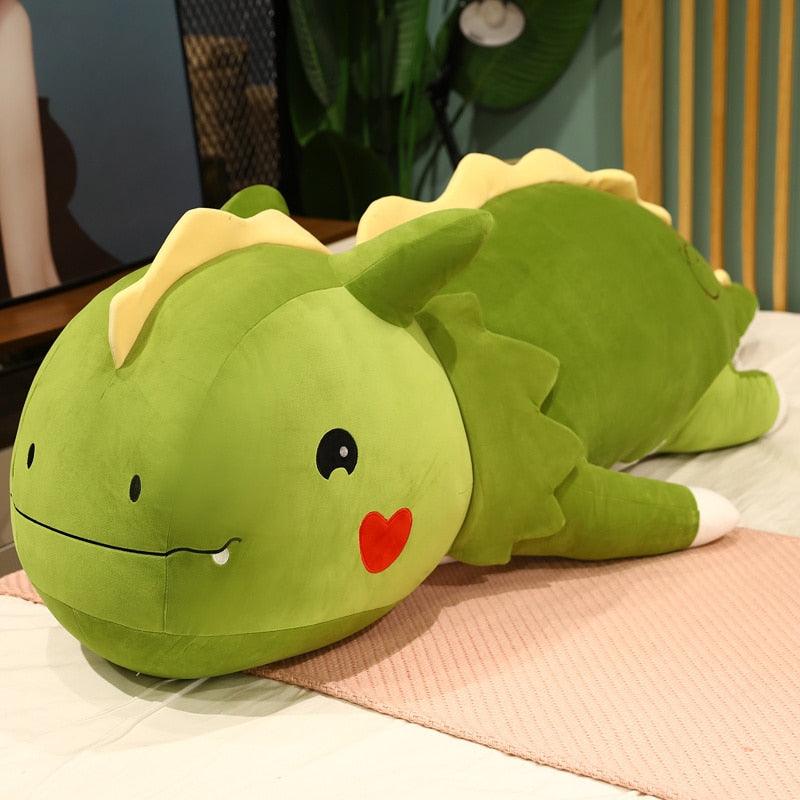 juguetes de peluche de dinosaurio con almohadas de felpa de