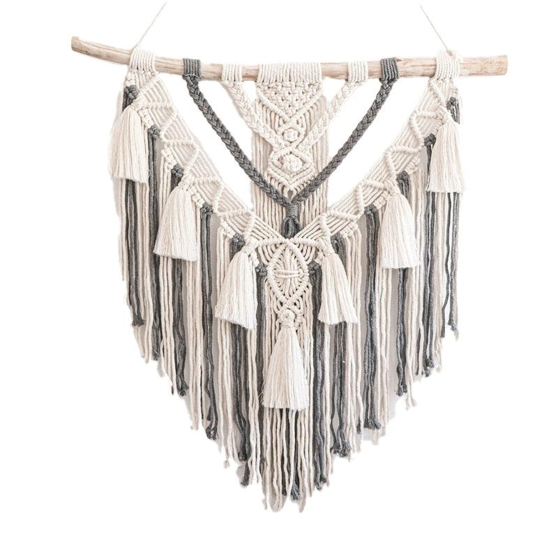 Hand-woven Bohemian Macrame Wall Hanging Tapestry - The Refined Emporium