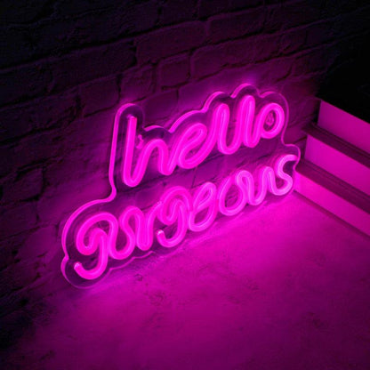 Hello Gorgeous Neon Sign - The Refined Emporium