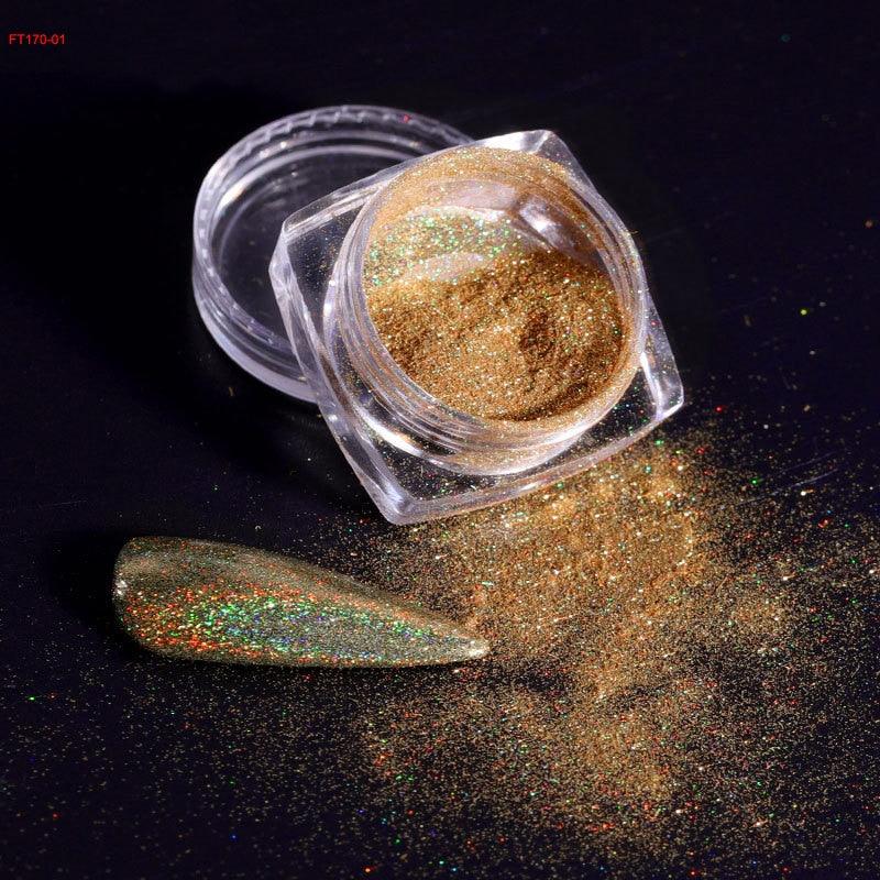 Holographic Nail Art Iridescent Pigments Powder - The Refined Emporium
