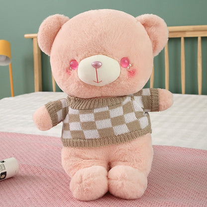 Large Teddy Bear with Sweater Plush Toy - The Refined Emporium