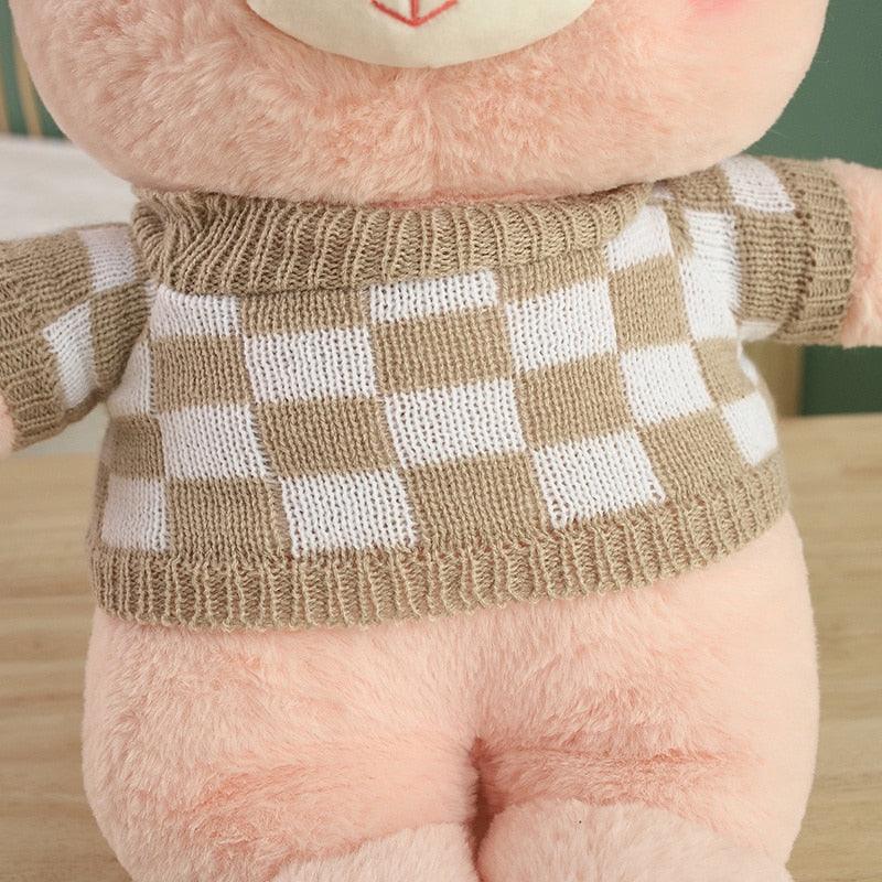 Large Teddy Bear with Sweater Plush Toy – The Refined Emporium