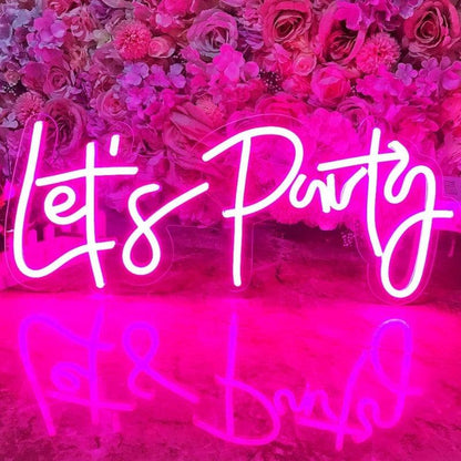 Let's Party LED Neon Sign - The Refined Emporium