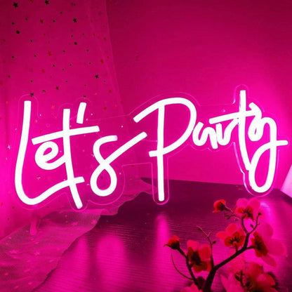 Let's Party LED Neon Sign - The Refined Emporium