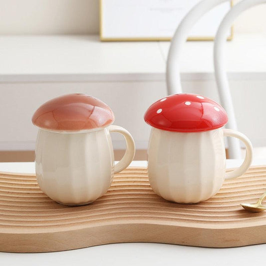 Mushroom Cup With A Lid - The Refined Emporium