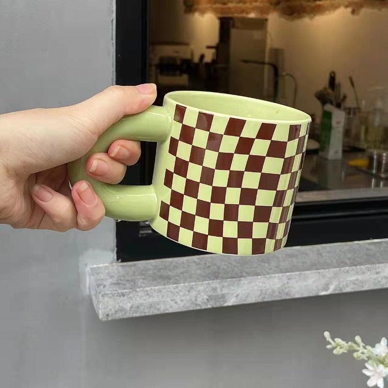 Nordic Ceramic Mug with Thick Handle - The Refined Emporium
