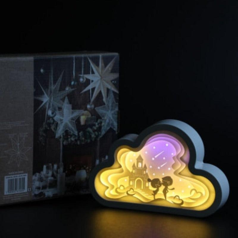 Paper Carving Cloud Lamp - The Refined Emporium