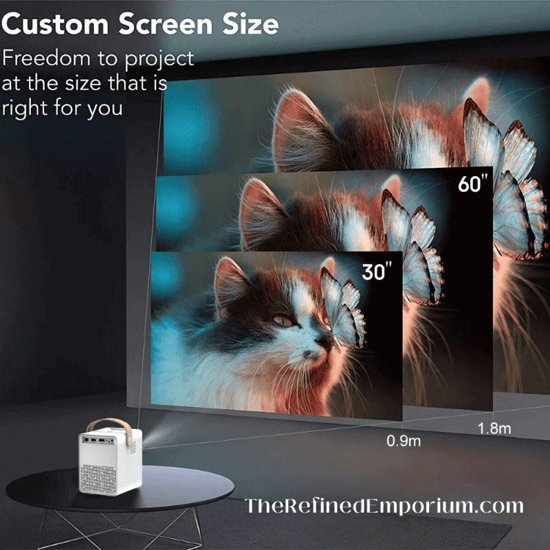 Mini projecteur portable 4k  L'Emporium raffiné – The Refined Emporium