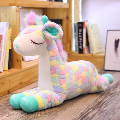 Rainbow Giraffe Plush Toy - The Refined Emporium
