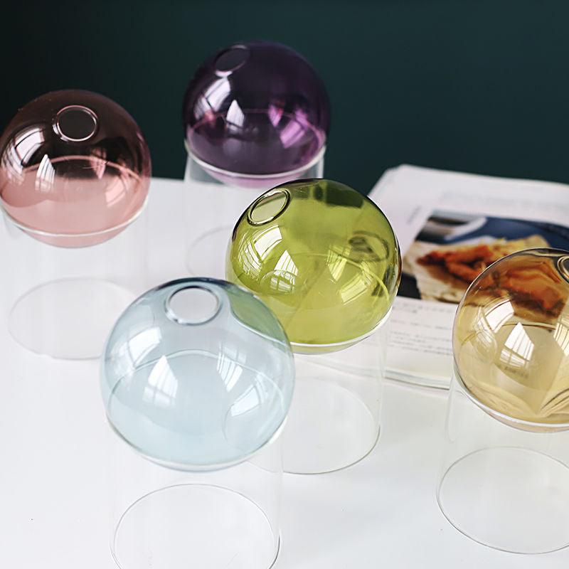 Round Glass Decorative Vase - The Refined Emporium