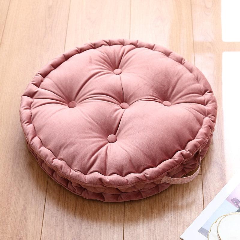 Solid Velvet Chair Pad Decorative Pillows - The Refined Emporium