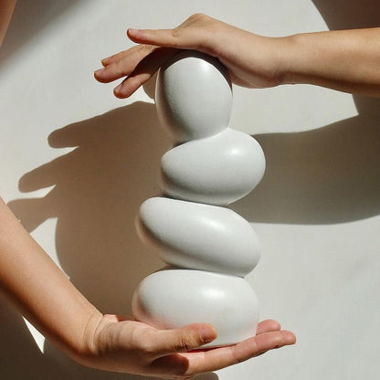 Stacked Egg Shaped Vase - The Refined Emporium