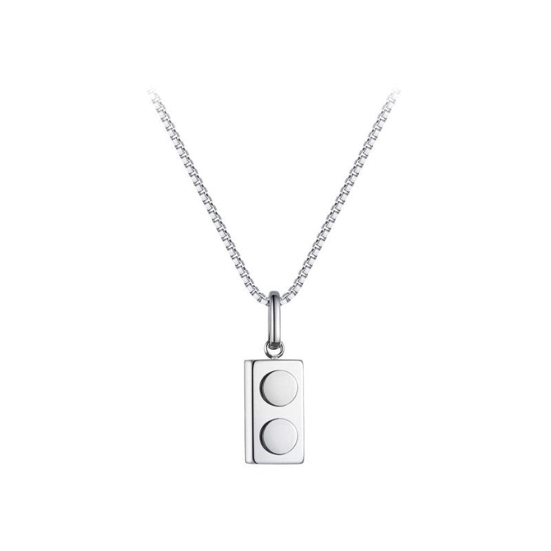 Stainless Steel Building Block Necklace - The Refined Emporium