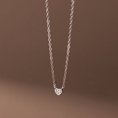 Sterling Silver Heart Pendant Necklace - The Refined Emporium