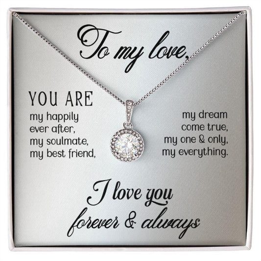 To My Love, Eternal Hope Necklace with Box - The Refined Emporium