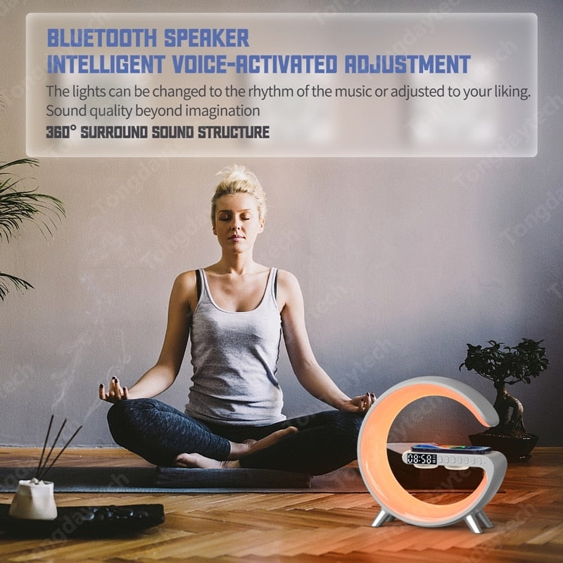 Wireless Charger 6 IN 1 Bluetooth Speaker - The Refined Emporium